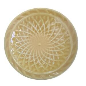 HARLEQUIN HLC BASKET WEAVE 3” NUT DISH VINTAGE Yellow Excellent Condition